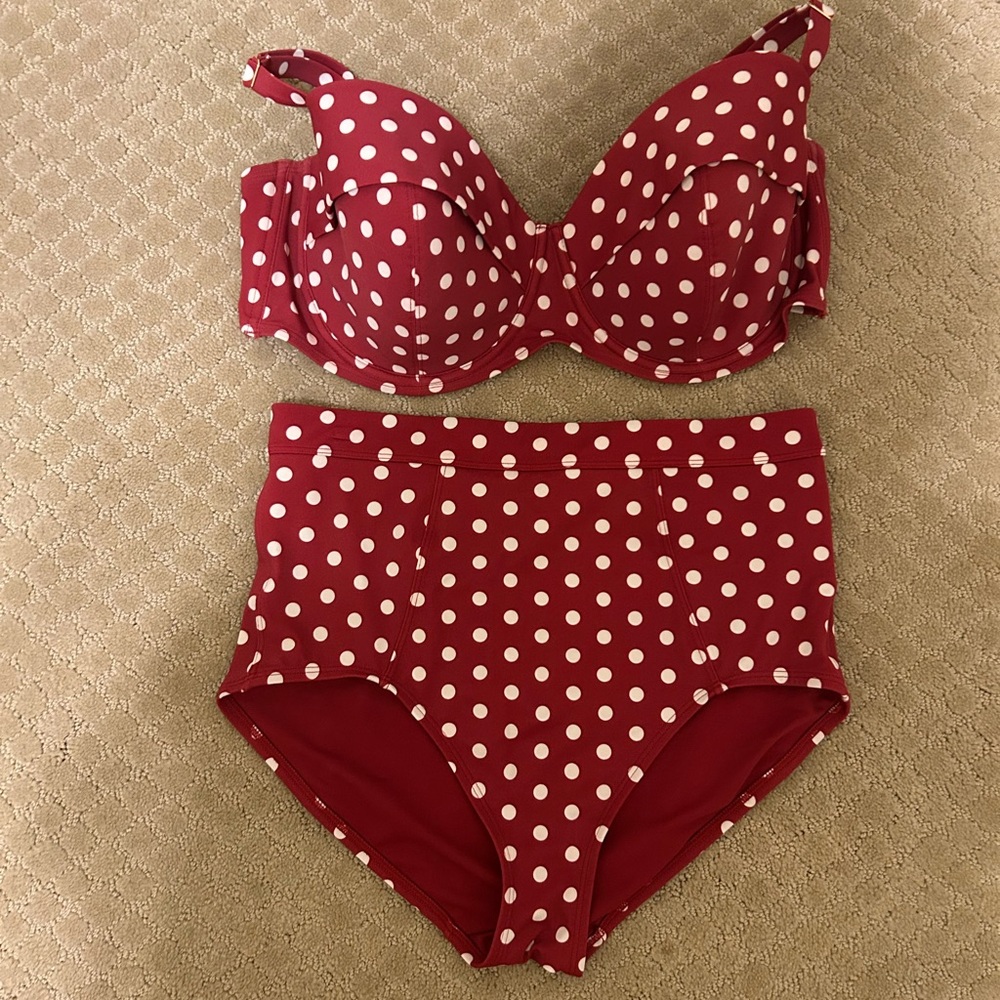 Adore Me Polka Dot Bikini Set